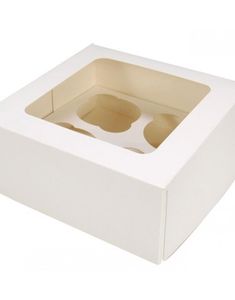 5 Stk Vita Muffinsaskar - Varje Håller 4 Muffins