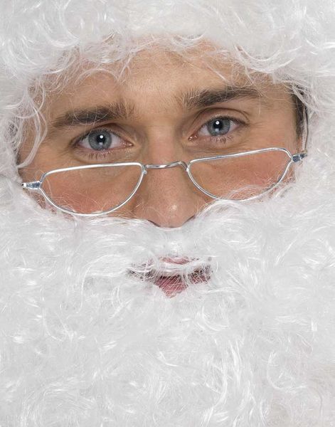 Jultomtens Silverfärgade Glasögon