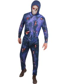 Lisensiert Friday the 13th Jason Voorhees Kostyme til Herre