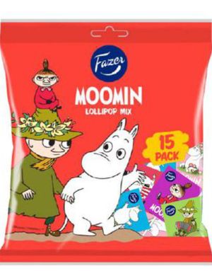 Pose med Fazer Moomin / Mummitrollet Kjærligheter 120 gram