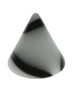 Marble Spike White - 3 mm Akrylkula till 1,2 mm stång