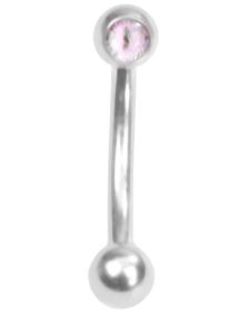 The Eye Pink - 1.2 x 8 mm Ögonbrynspiercing