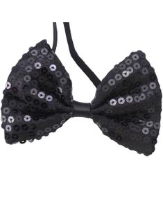 Bow Tie - Fluga med Svarta Paljetter