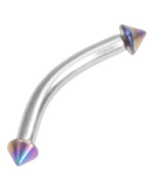 Micro Spike Colorized Multi - 1.2 x 8 mm Ögonbrynspiercing