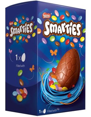 Melkesjokolade Egg Fylt med Smarties 119 gram