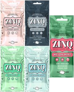 Taste Them All - Zinq Tuggummi Påse - Fem Smaker - Paketerbjudandene