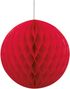 Röd Honeycomb Boll Välj Storlek 10-40 cm