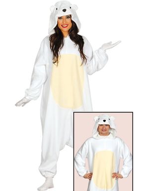 Isbjörn Kigurumi Unisex Dräkt
