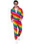 Regnbuefarget Grilldress til Voksen