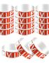 100 st Festivalarmband / Entréarmband - VIP Red