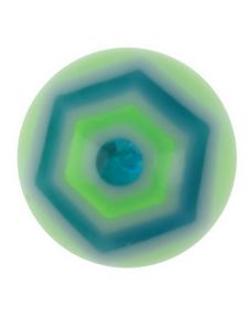 Hexagonal - Grön Akrylkula