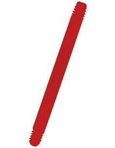 Rak Röd Bioplast Stång - 1,6x 16 mm