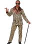 Leopardmönstrad Pimp Maskeraddräkt (Herr)
