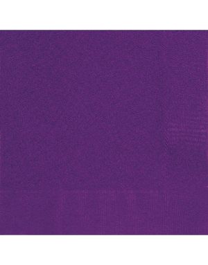 50 st Mörklila Servetter 33x33 cm