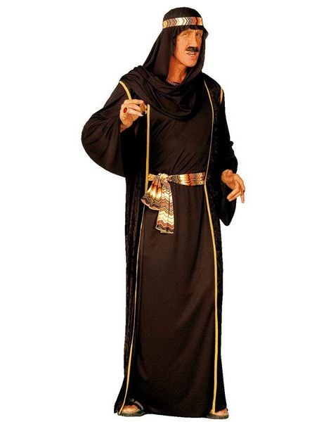 Arab Shejk Kostym - Svart