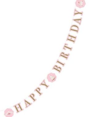 Happy Birthday Banner 1,7 meter - Princess for a Day