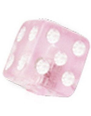 Lucky Strike Pink - 3 mm Akrylkula till 1,2 mm stång
