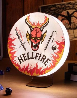 Licensierad Stranger Things Hellfire Club Logolampa 23,5 cm
