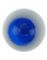 White and Blue Akrylkula till 1,6 mm Stång