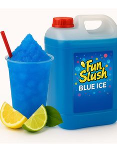 5 Liter Popz Fun Slush Blue Ice - Slushblanding