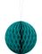 Mørk Turkis Honeycomb Ball VELG STØRRELSE 10-20 cm