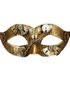 Guldfärgad och Svart Steampunk Ögonmask