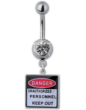Danger Navelpiercing