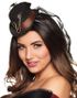 Steampunk Mini-Cylinderhatt med Flor