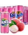 12 stk Fanta Lychee / Kärleksfrukt Smak 320 ml (Malaysia) - Helt Flak