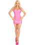 Barbie Inspirert Kort Rosa Kjole i Vinyl til Dame - Medium