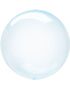 Blå Gjennomsiktig Ballongboble 40 cm
