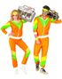 Neon Orange 80-talls Grilldress / Treningsdress Unisex Kostyme - Strl L