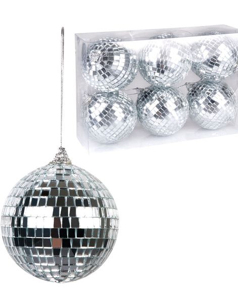 6 stk Discokulor med Tråd 8 cm - Disco Fever