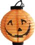 Orange Lanterna med Pumpamotiv och LED Ljus 20 cm