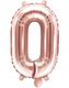 Talet 0 - Roséguldfärgad JUMBO Folieballong 86 cm