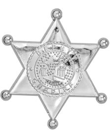 Silverfärgad Sheriff Stjärna