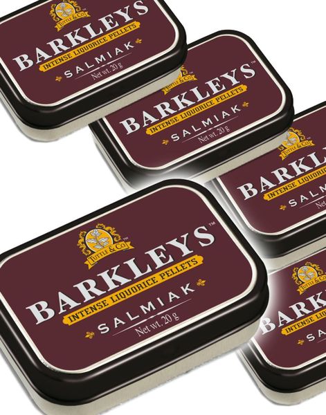 12 st Barkleys Intense Liquorice Pellets Salmiak - Godis Med Salmiaksmak - Hela Låda