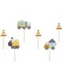 6 stk Cupcake / Kakeflagg - Little Builder