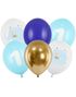 6 stk 30 cm Ballonger - Blå 1 År Ballongbukett