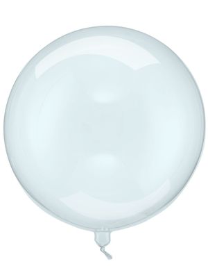 Blå Gjennomsiktig Ballongkule 40 cm