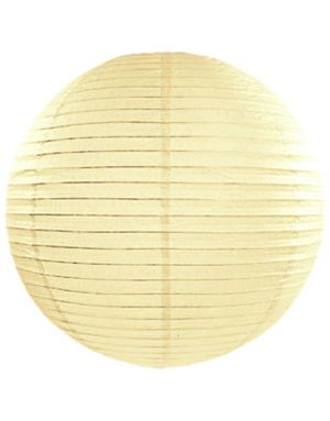 Krämfärgad Papperslykta 20 cm