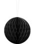 Svart Honeycomb Ball VELG STØRRELSE 10-40 cm