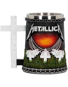 Stort Metallica Lyxigt Krus / Sejdel 14 cm