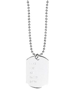 Militärsmycke med ID-tag