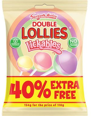 Swizzels Double Lollies 130 gram