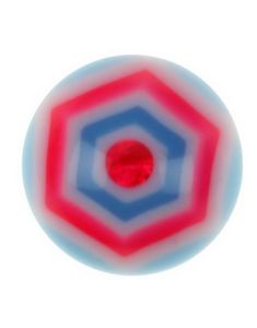 Hexagonal - Ljusblå Akrylkula