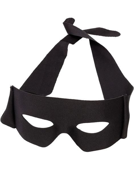 Svart Ögonmask med Knytning