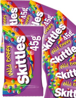 36 st Skittles Wild Berry - Tuggpastiller med Olika Bärsmaker - Hel Låda 1,62 kg