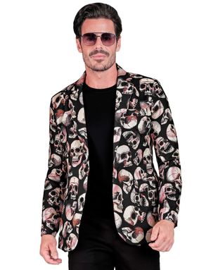 UV Glow Skullparty Blazer för Man