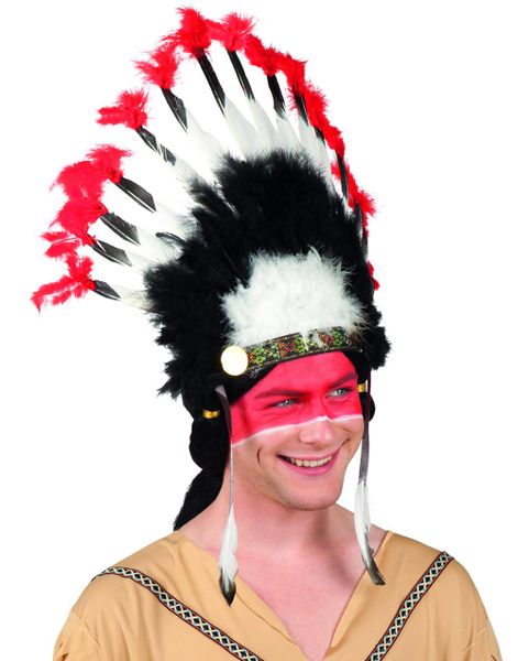 Indian Mohawk - 37 cm Huvudplagg